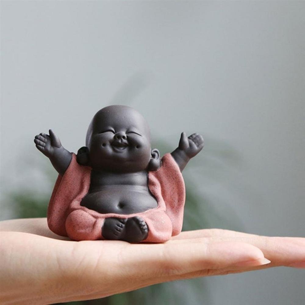 Be Happy Little Buddha - cute buddha good vibes and positivity