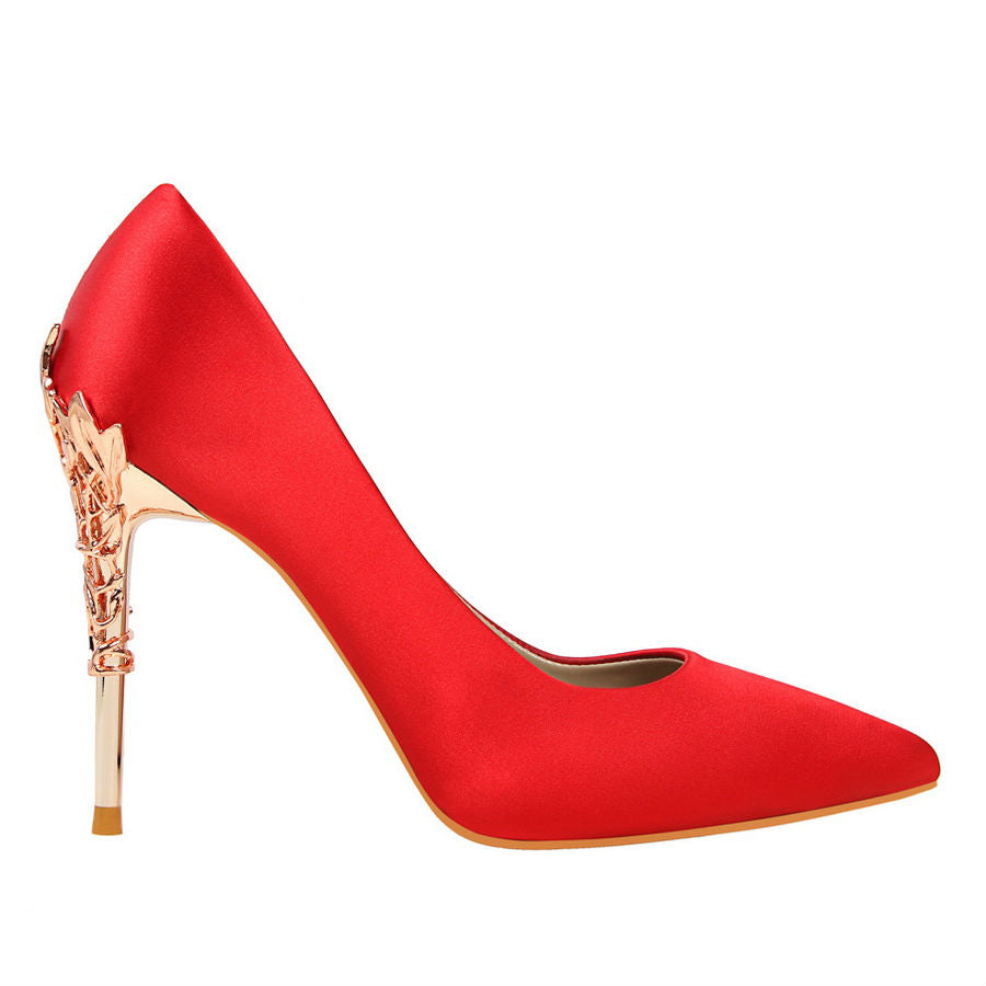 red colour heels