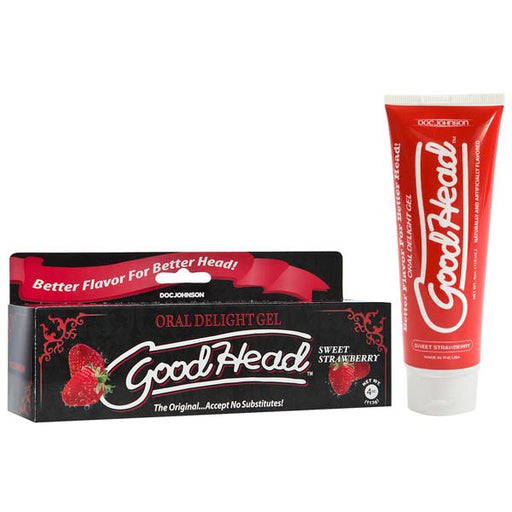 Doc Johnson Good Head Oral Delight Gel, Sweet Strawberry, (4 Ounces)