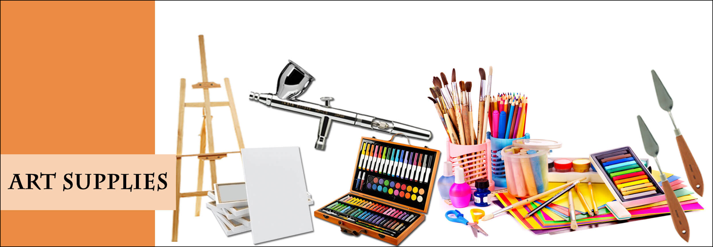 Art Supplies Clipart Set Painting, Drawing, Art, Glue, Crafting