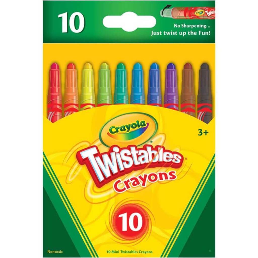 Crayola Fun Effects Mini Twistables Crayons, 24ct, Gift for Kids