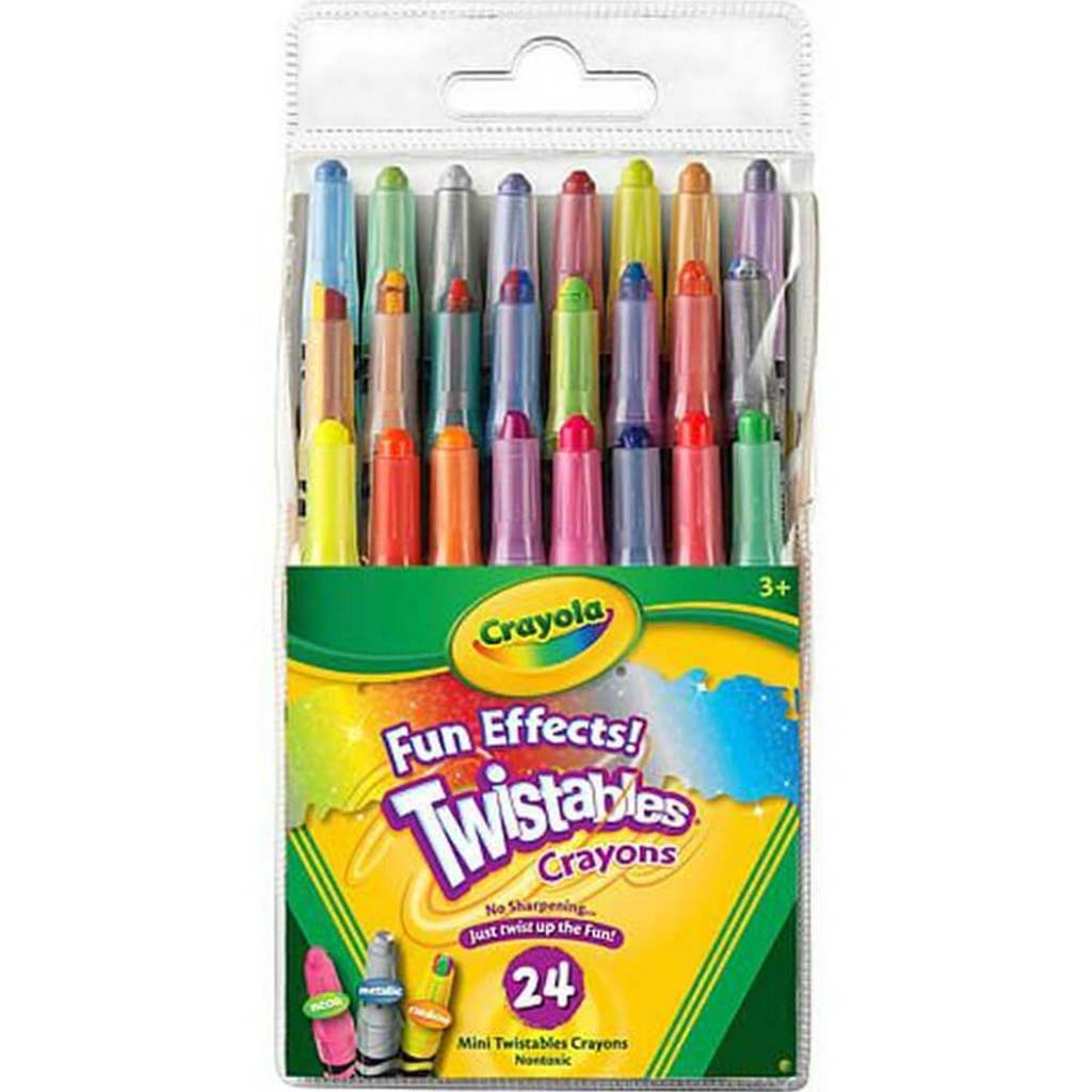 Crayola Fun Furnishings Mini Twistables Crayons 24ct