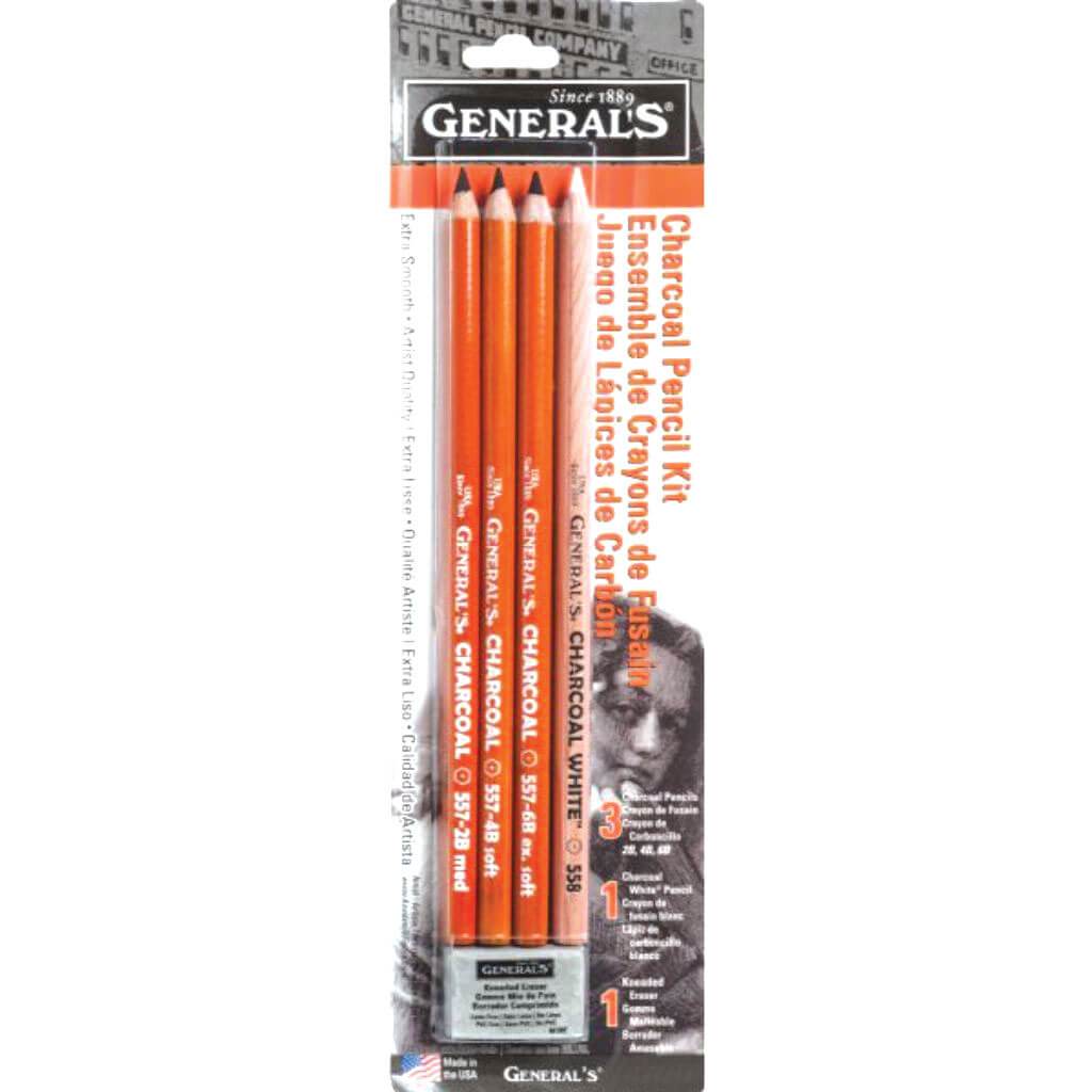 General's Black and White Pencil Set