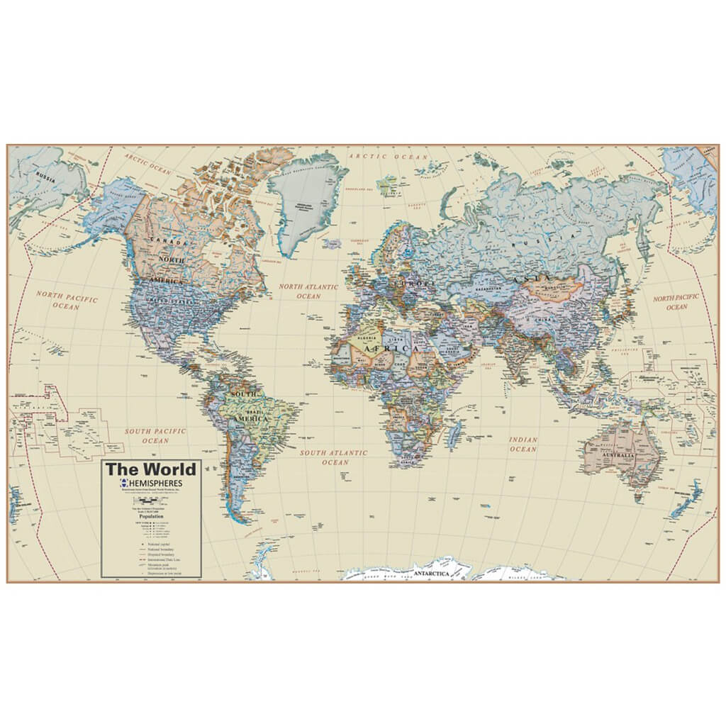 round world products world map puzzle 500 pieces - Creative Minds