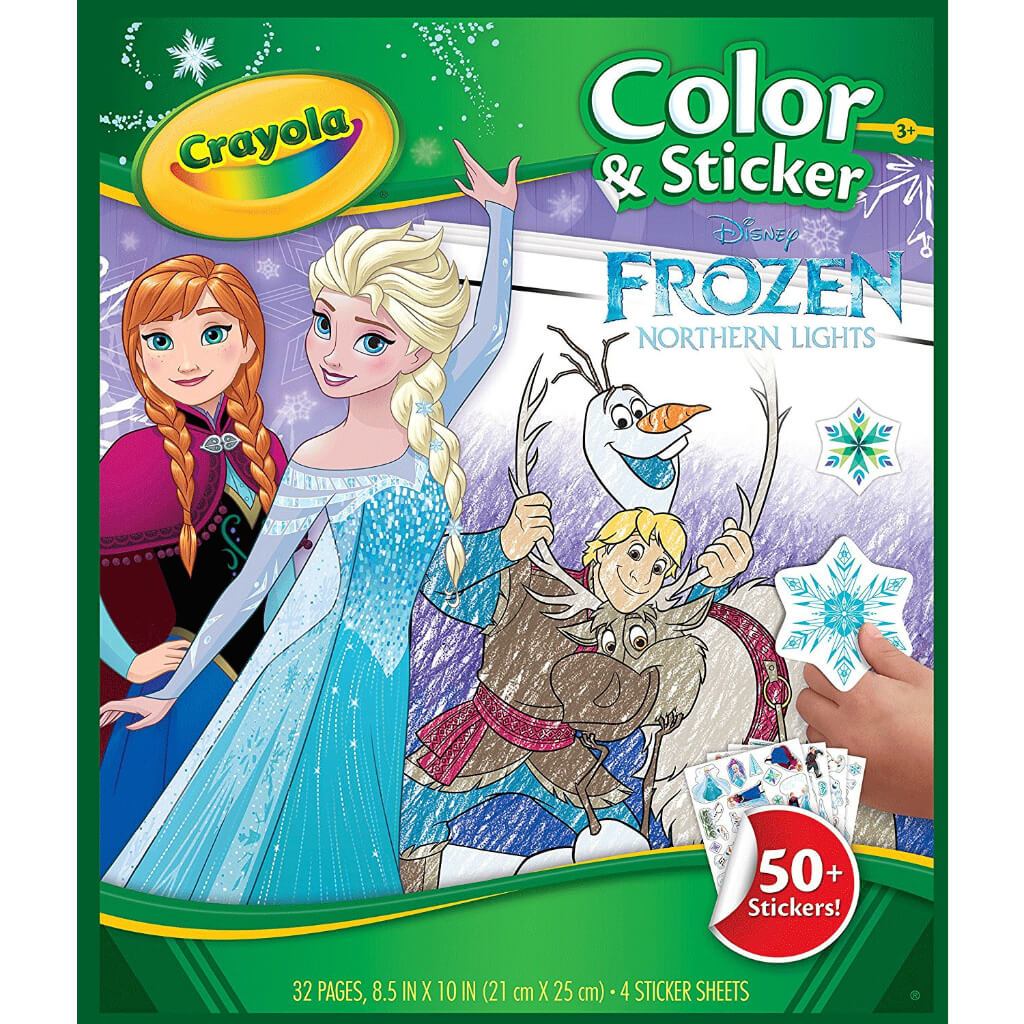 Disney Frozen Color & Play Story Color Book & Stickers Blue