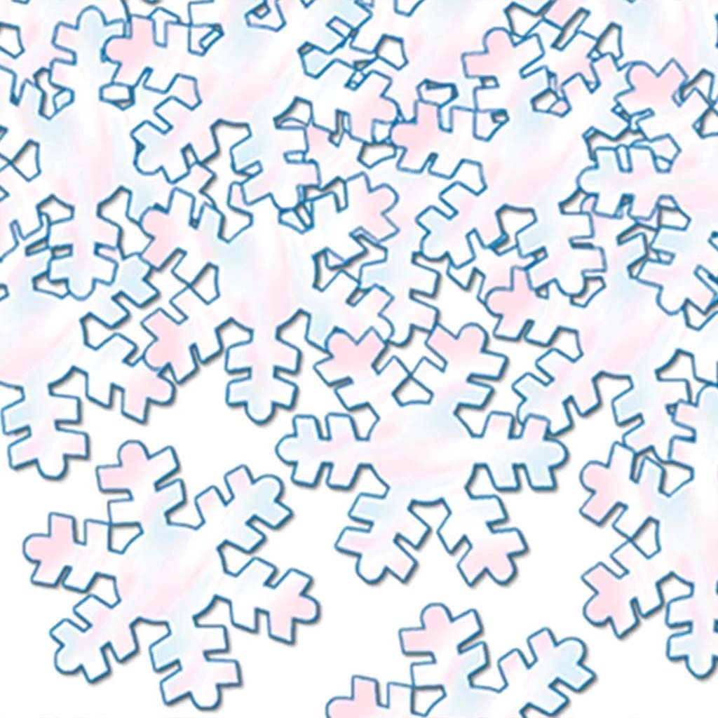 Iridescent Snowflakes Confetti