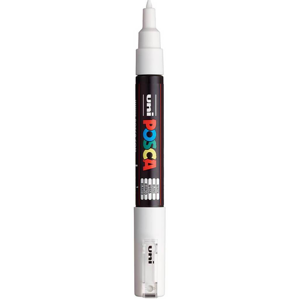 Posca ULTRA FINE Round Tip White Marker – Layle By Mail