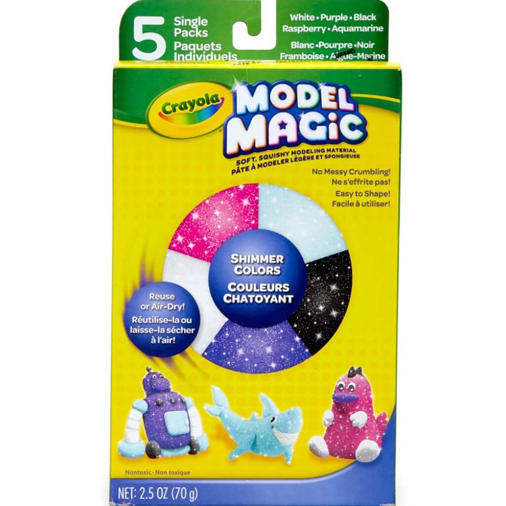 Crayola Model Magic Modeling Material, Single Packs - 6 pack, 0.5 oz packs