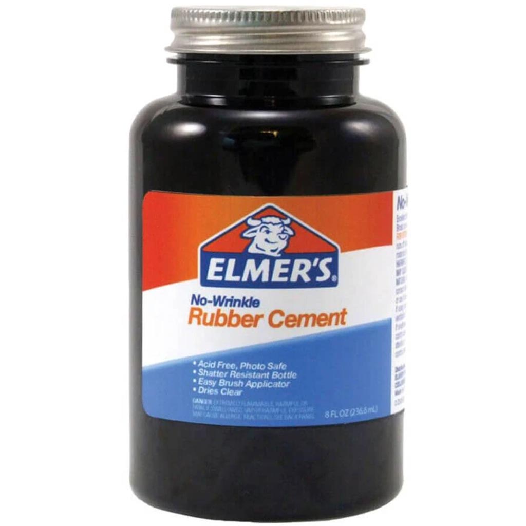 Best Test Rubber Cement- 8 oz. with Brush in Cap