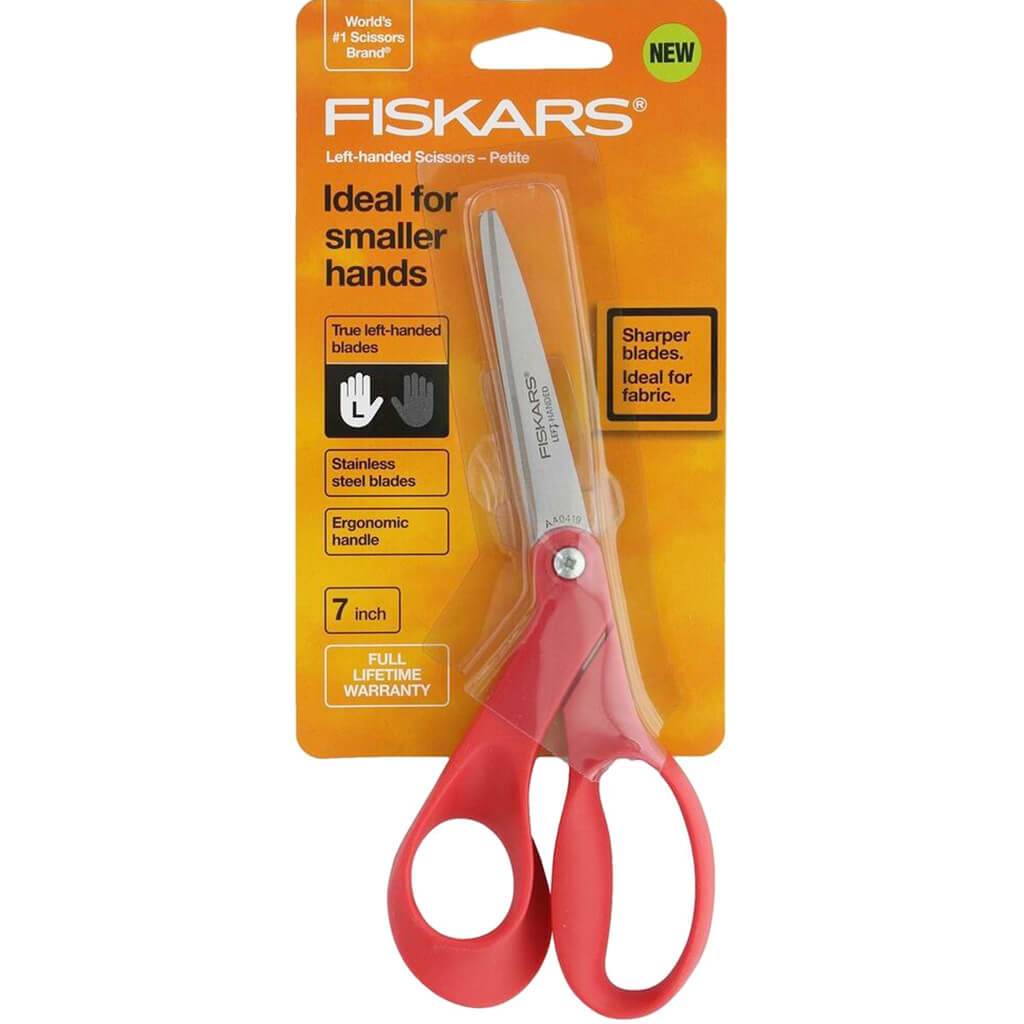 fiskars left handed fabric scissors