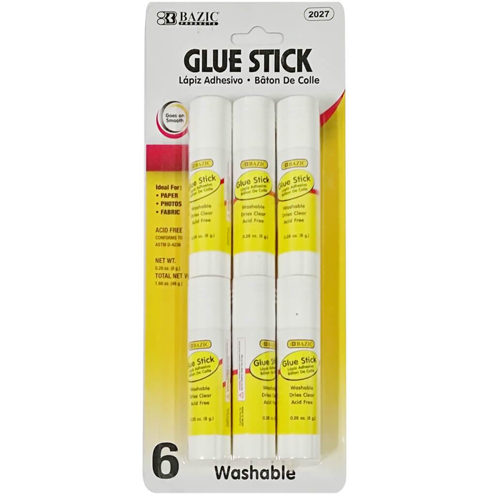 Bazic 1.27Oz Jumbo Glue Stick 2Pk