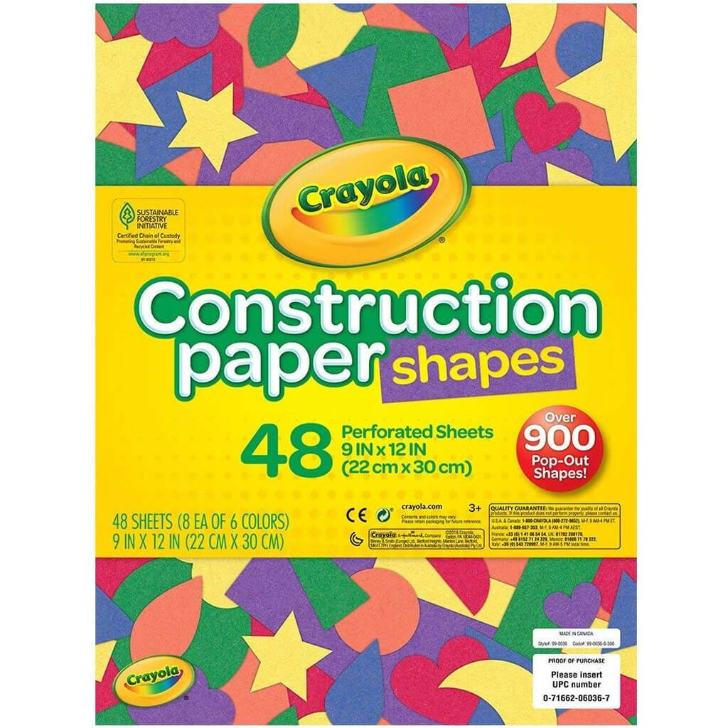 Crayola Construction Paper, Sweetheart Collection 96 count