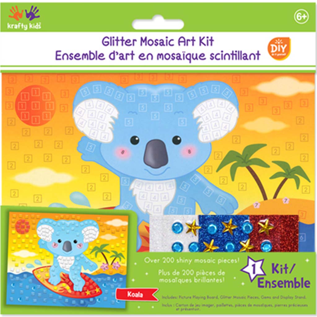 Krafty Kids Dragon Mosaic Art Kit W/Gems