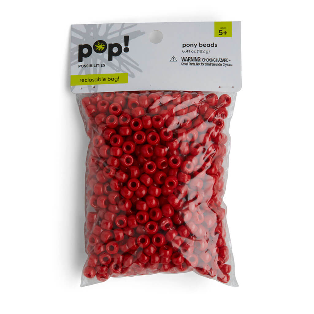 POP! Possibilities 9mm Heart Pony Beads in Value Pack by POP!