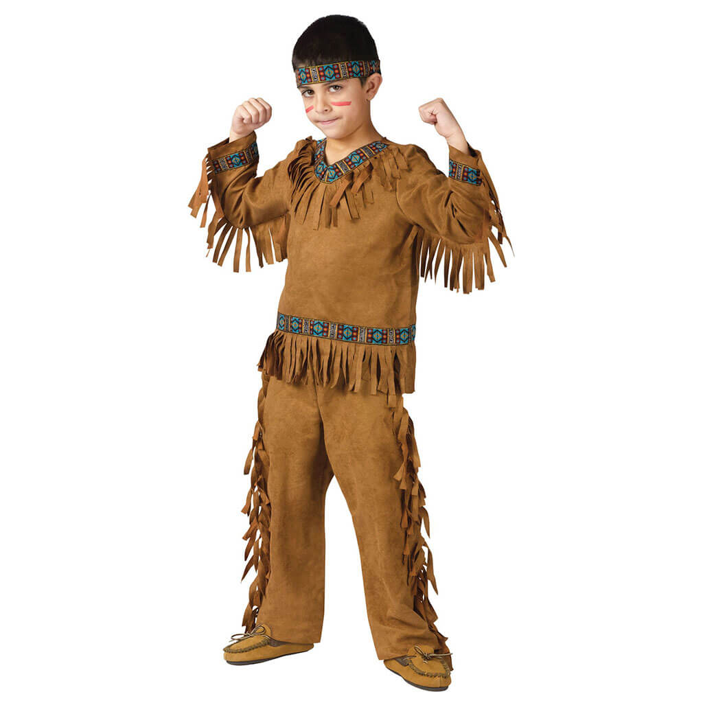 Dress Up America 752-M Brave Native American Girls Costume- Medium