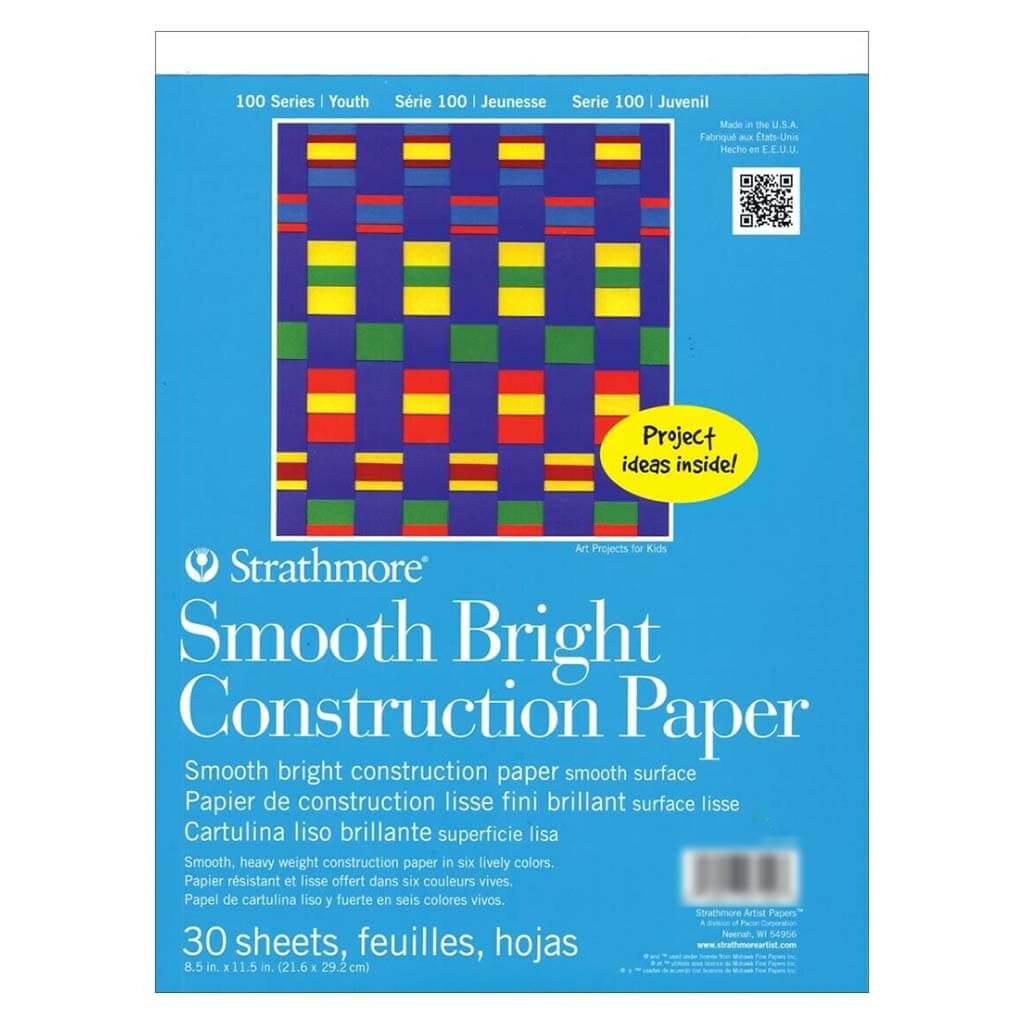 My Ideas® Neon Construction Paper Pad, Assorted Colors 9 x 12, 20 Sheets