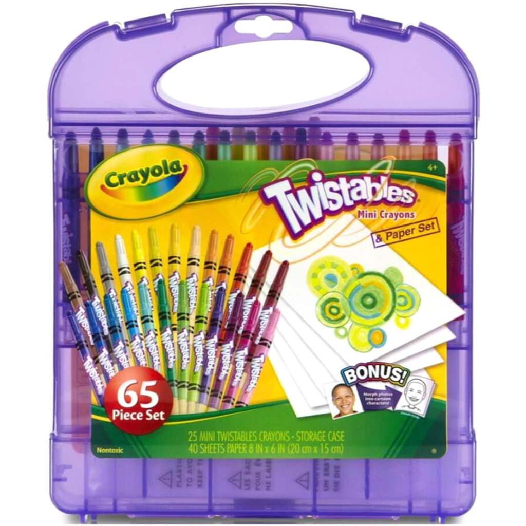 Crayola Fun Effects Mini Twistables Crayons, 24ct, Gift for Kids