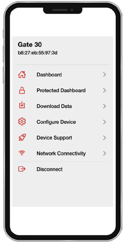 Downloading Data from the FeverWarn App (Figure 31)