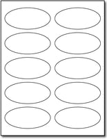 Blank Oval Labels