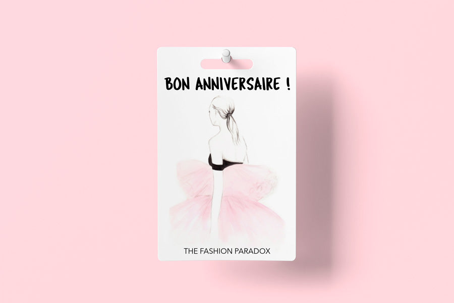 Carte Cadeau Bon Anniversaire The Fashion Paradox Reviews On Judge Me