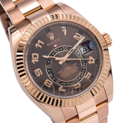 18K Rose Gold Rolex Sky-Dweller 326935 