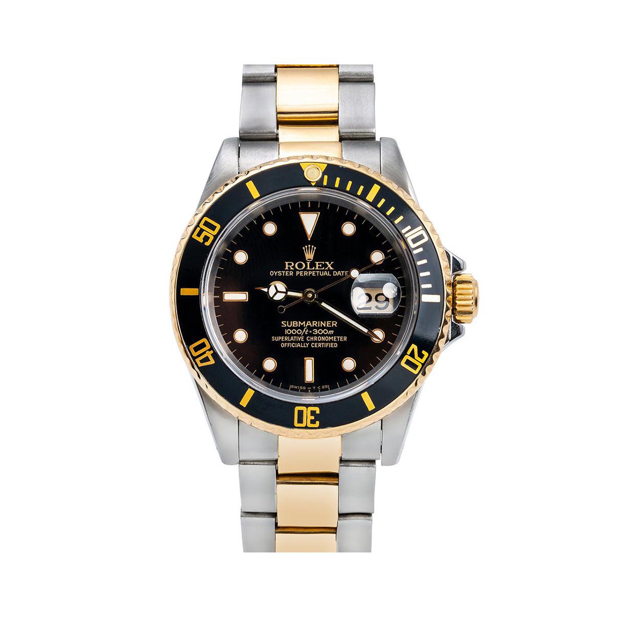 rolex submariner date oyster 40mm steel and yellow gold