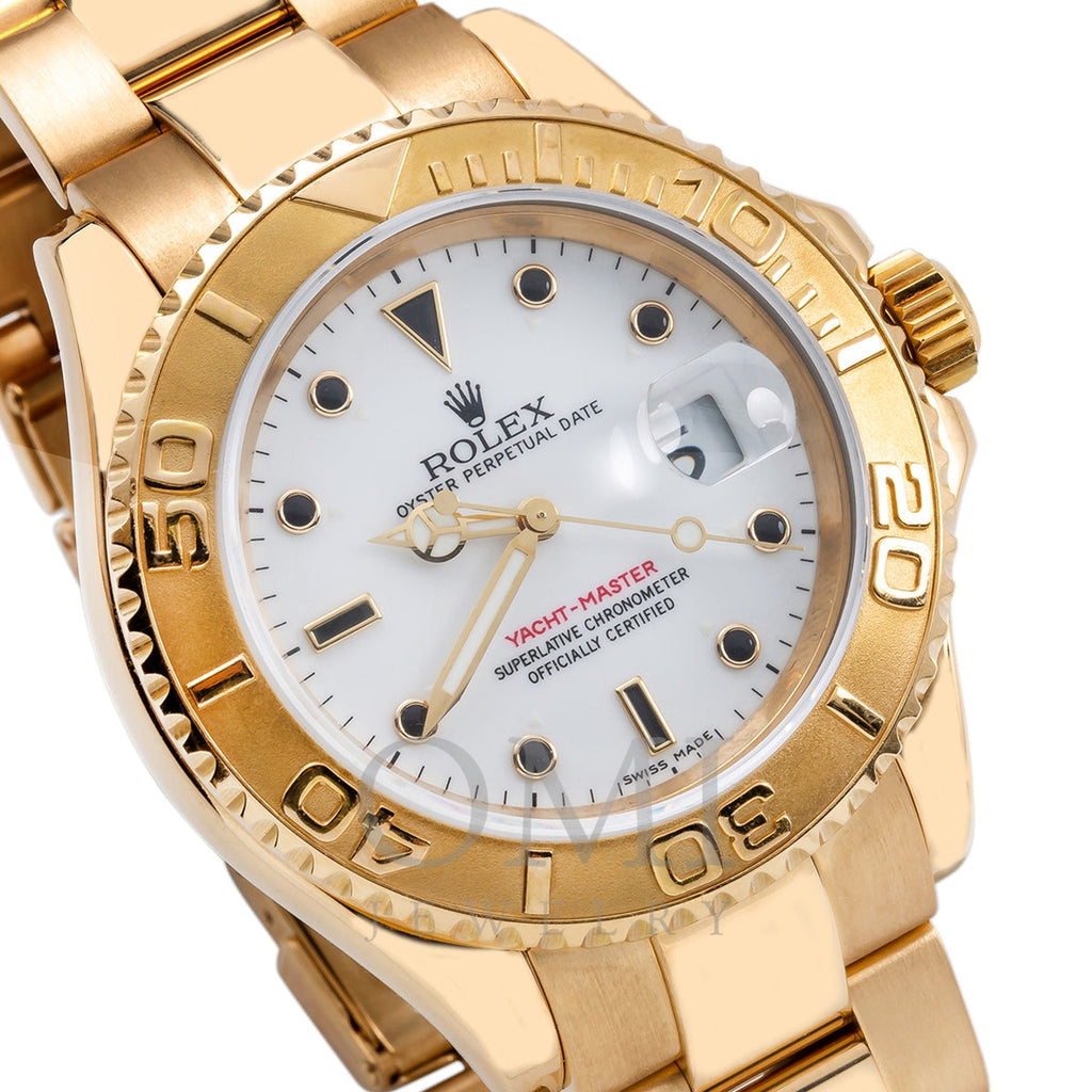 rolex yacht master gold face