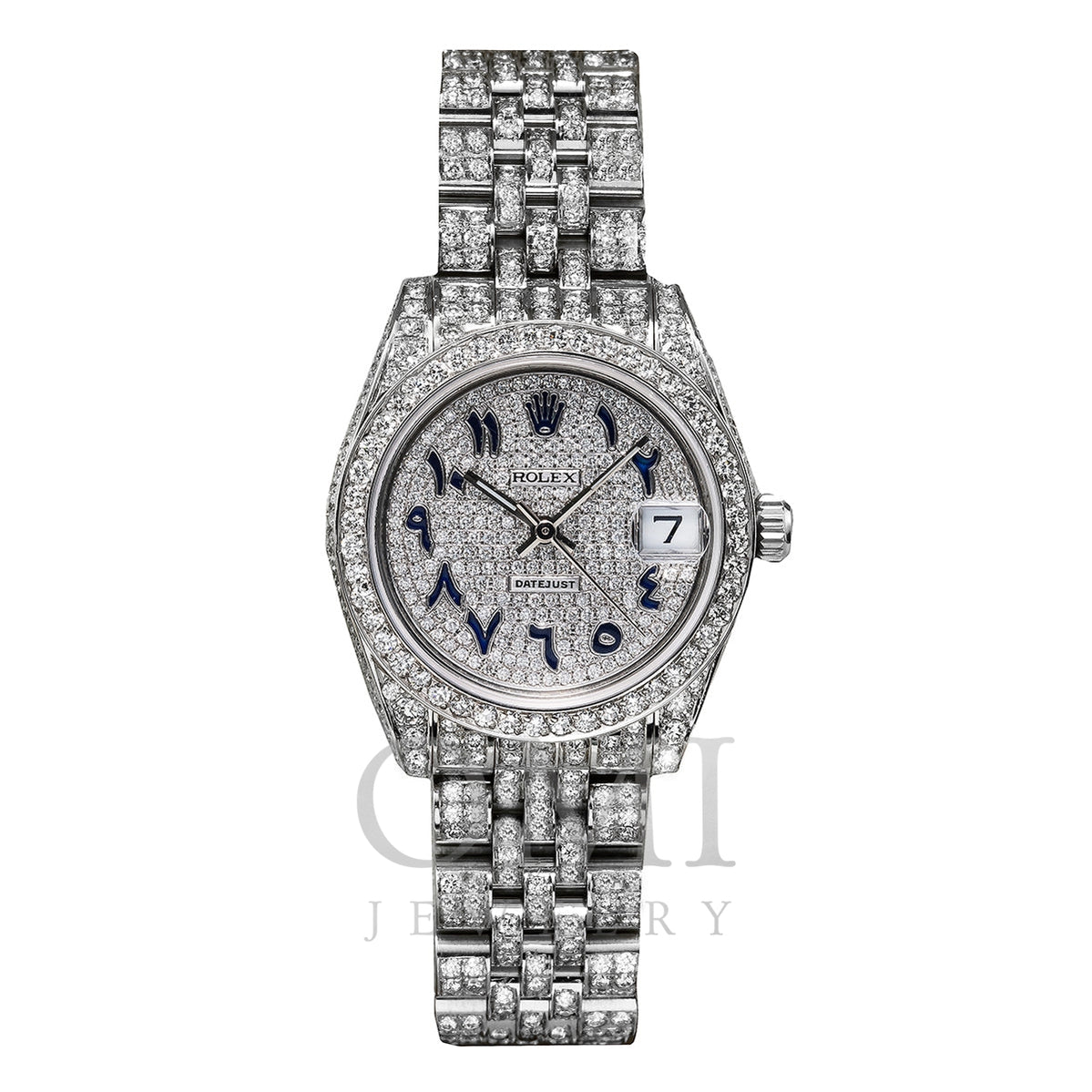 diamond rolex arabic