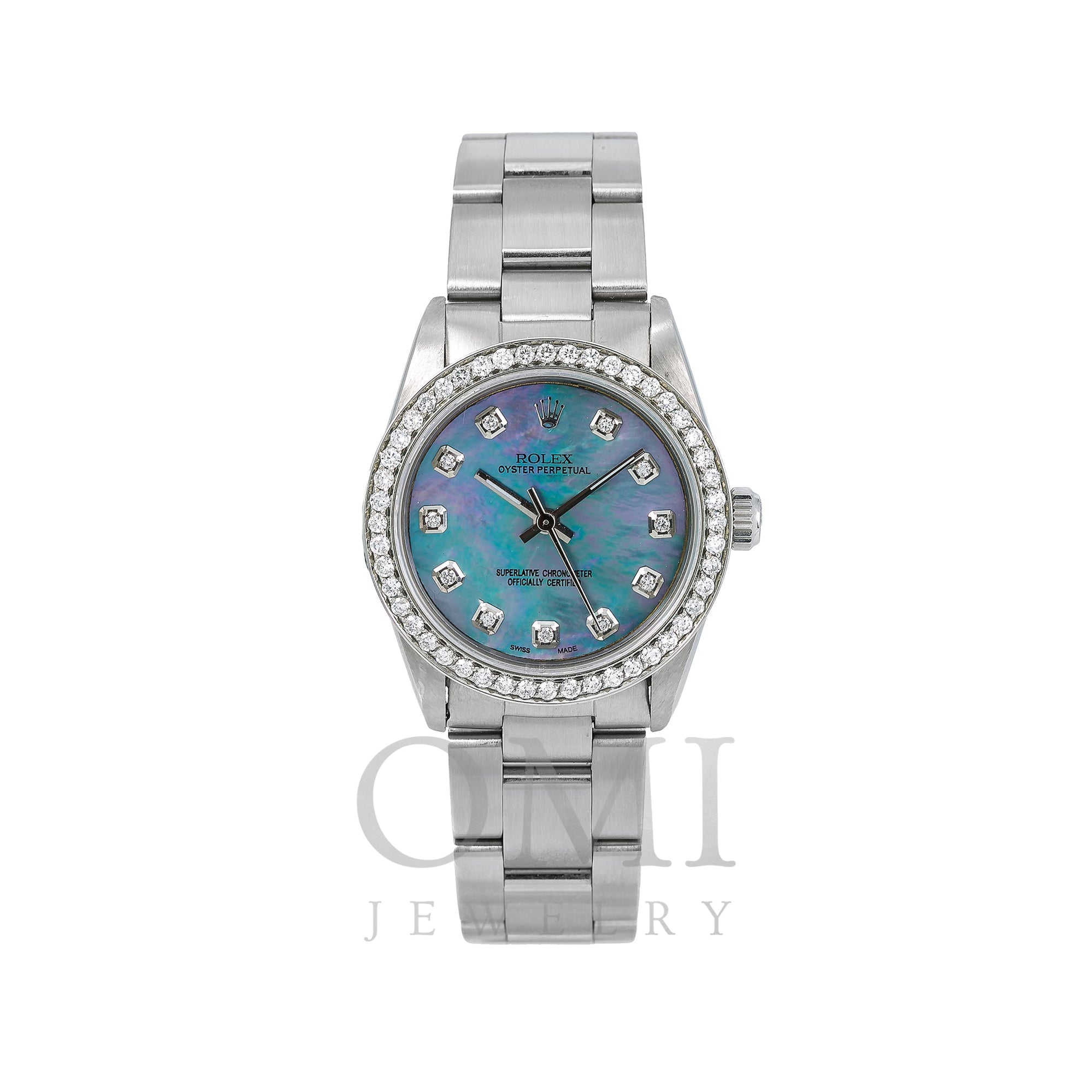 Rolex Oyster Perpetual Watch, Datejust 67513 31mm, Blue - OMI Jewelry