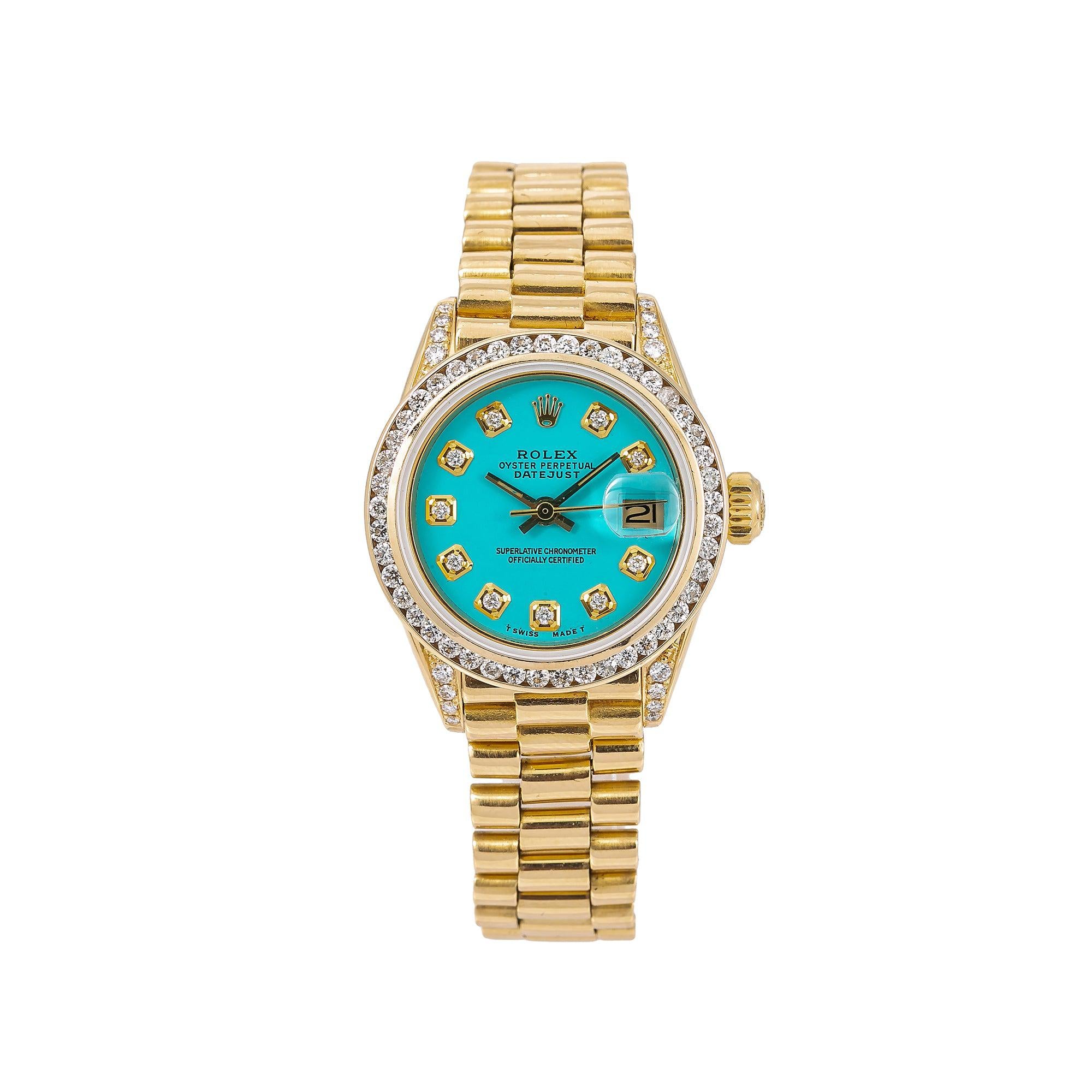 turquoise dial rolex