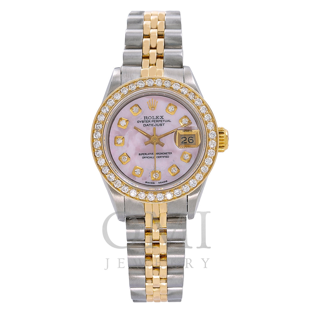 rolex two tone diamond bezel