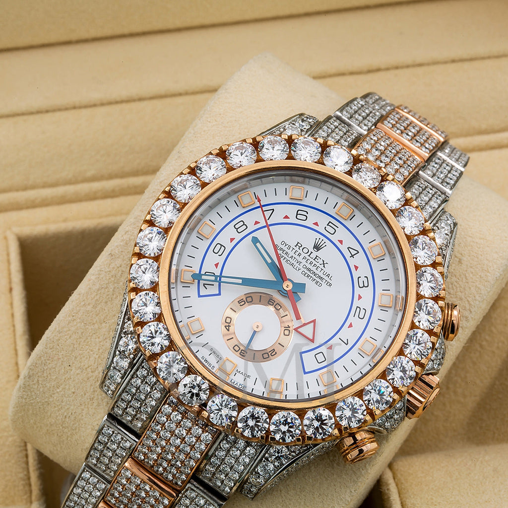 rolex yacht master full diamond