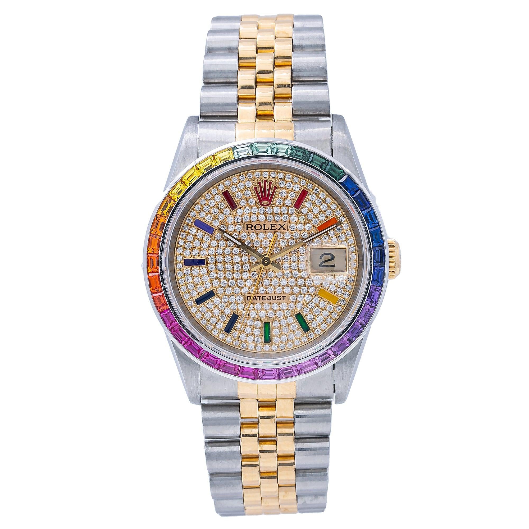 rolex rainbow datejust