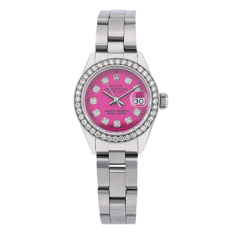 pink diamond watch