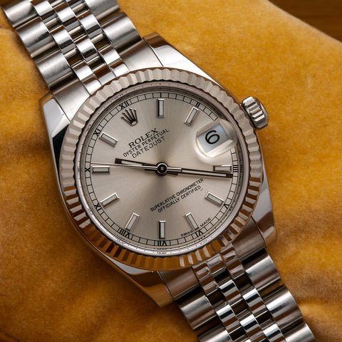 silver dial rolex