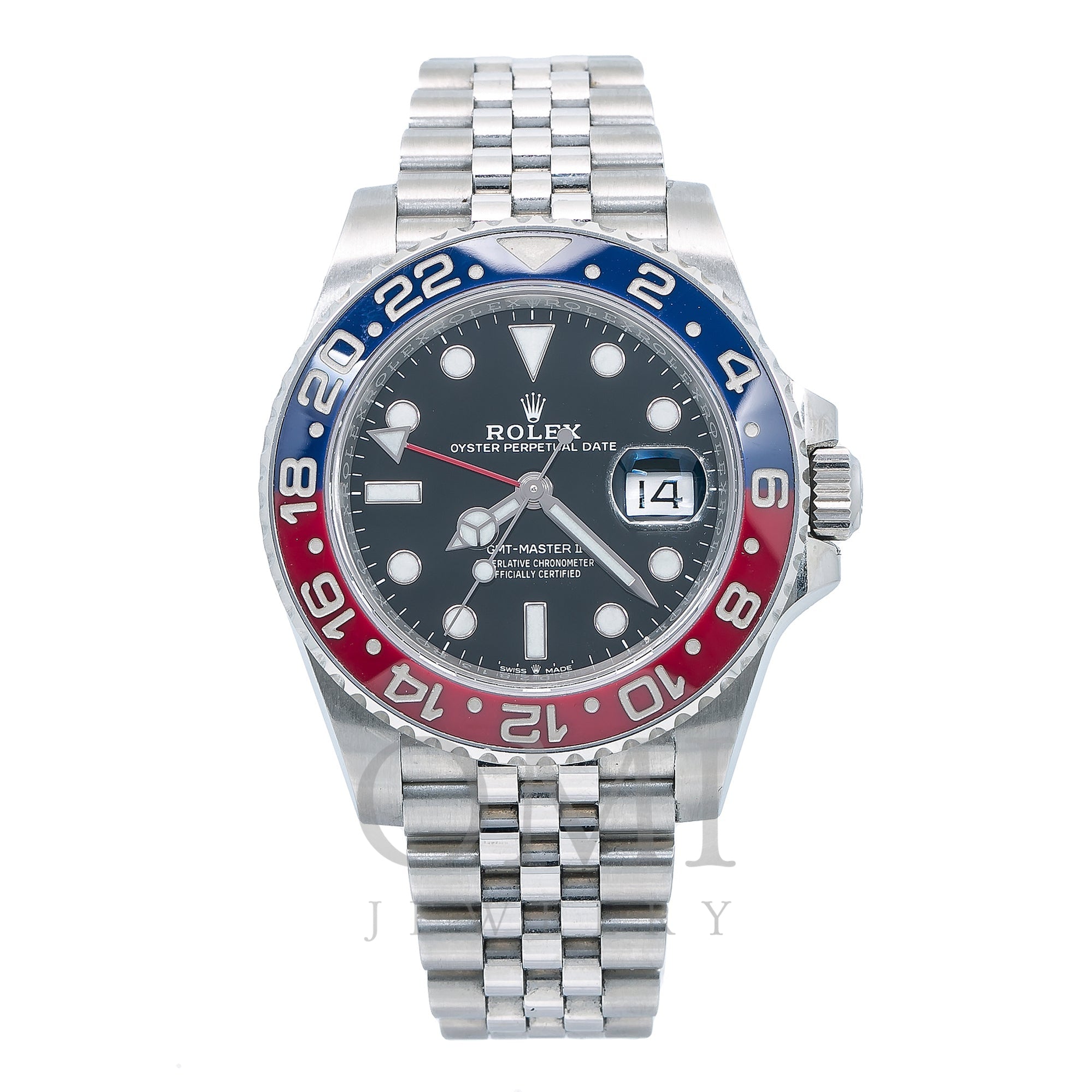 Rolex Master II Watch Blue and Red Bezel with Jubile - OMI Jewelry