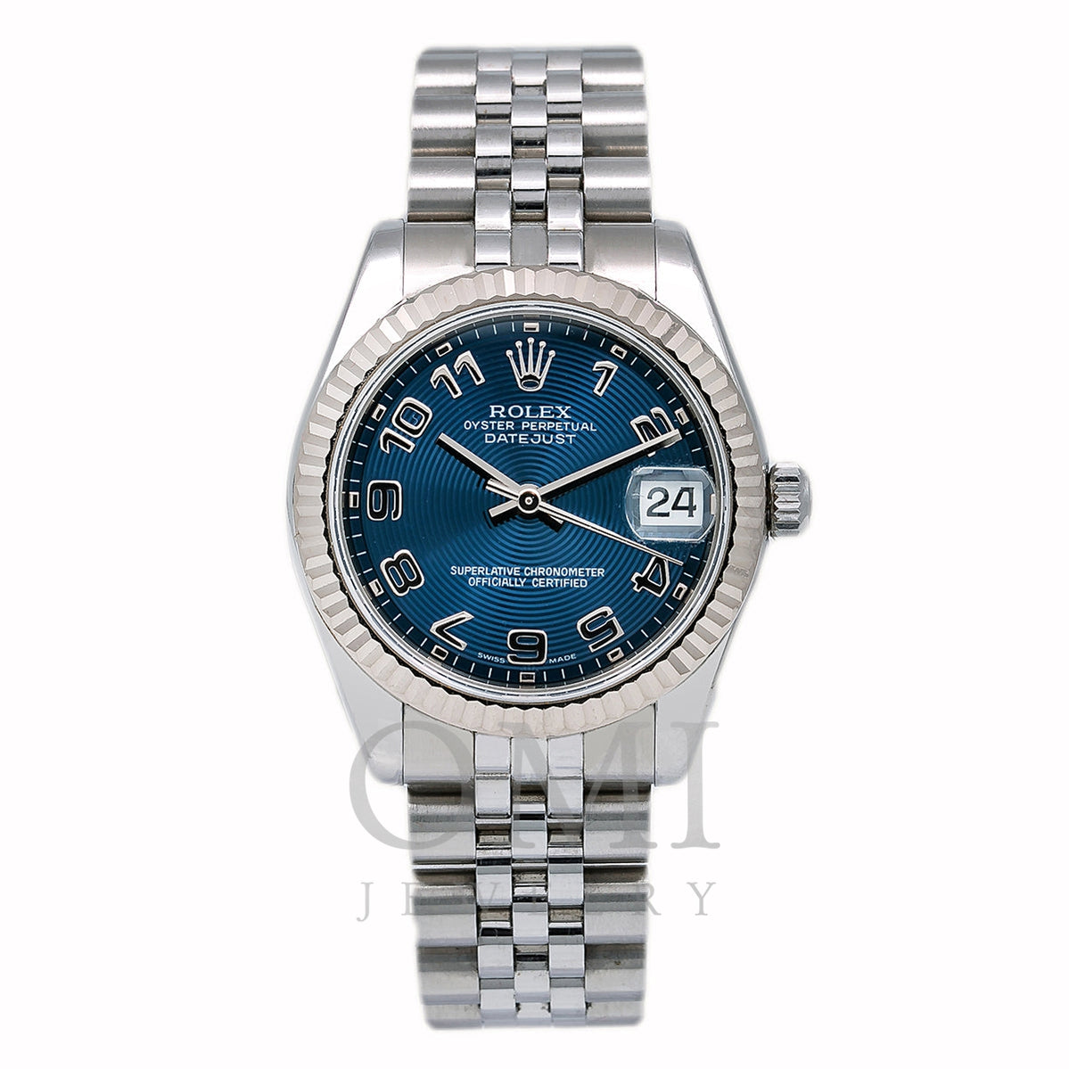 rolex datejust 31mm blue dial