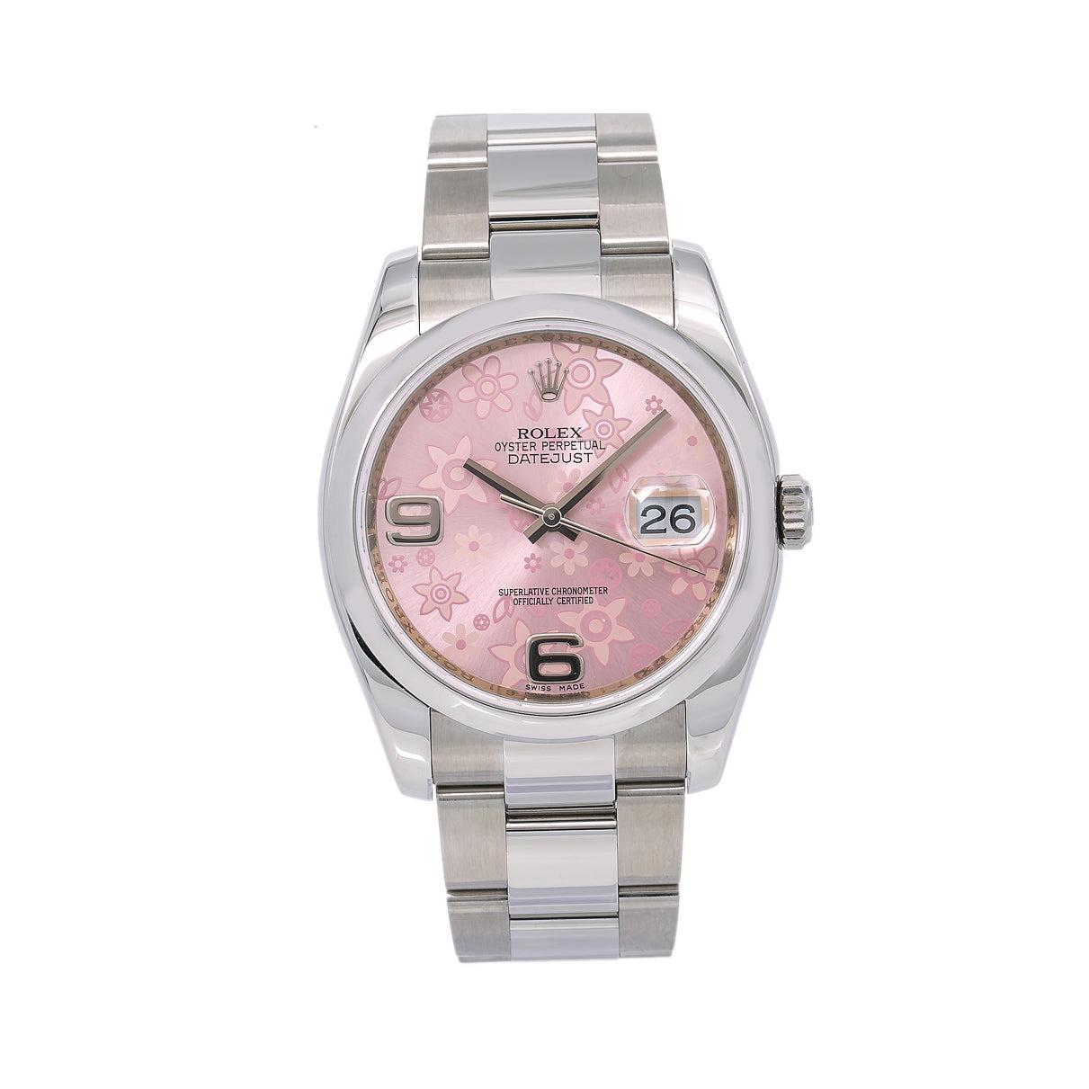 Rolex Datejust 116200 36MM Pink Floral 