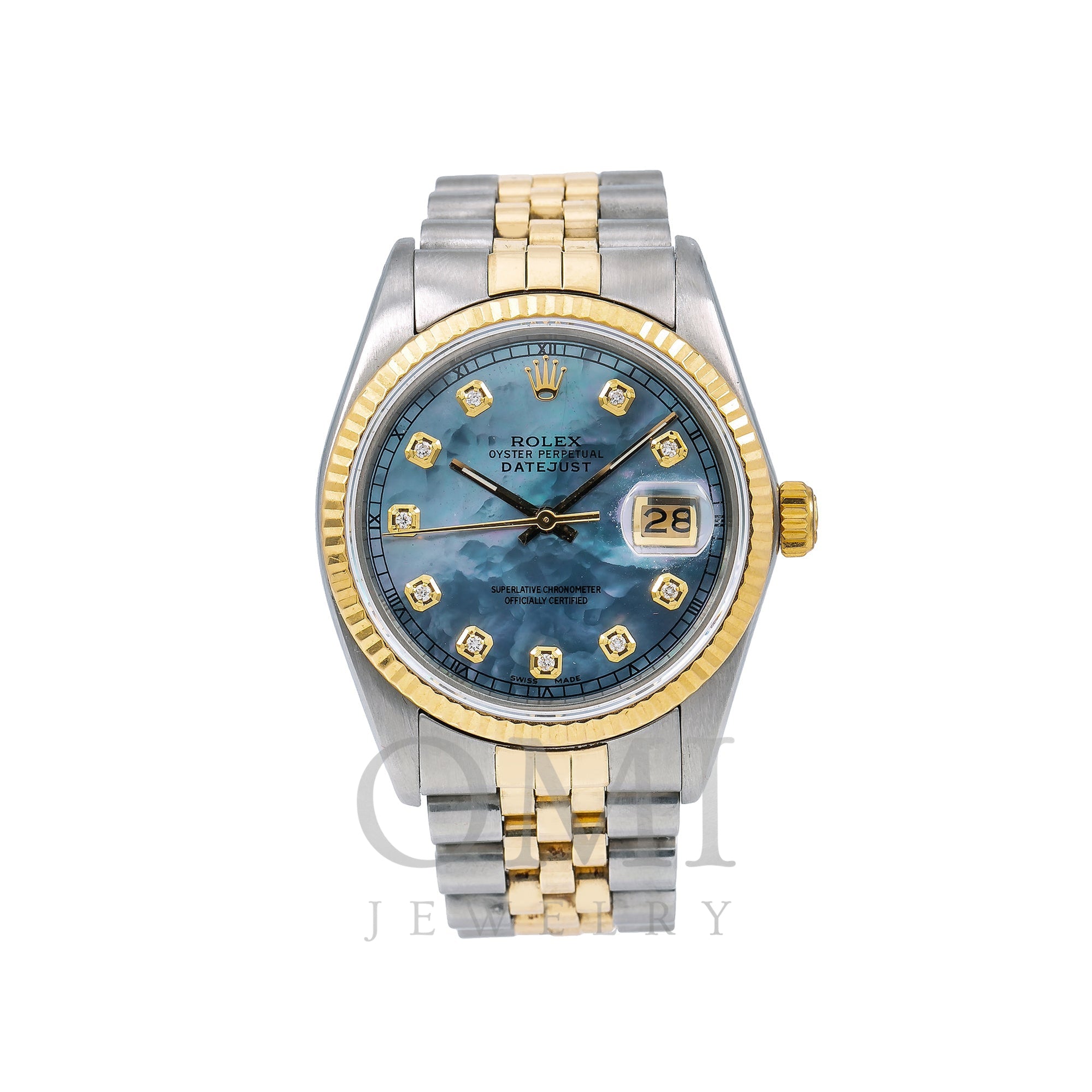 rolex datejust mop diamond dial