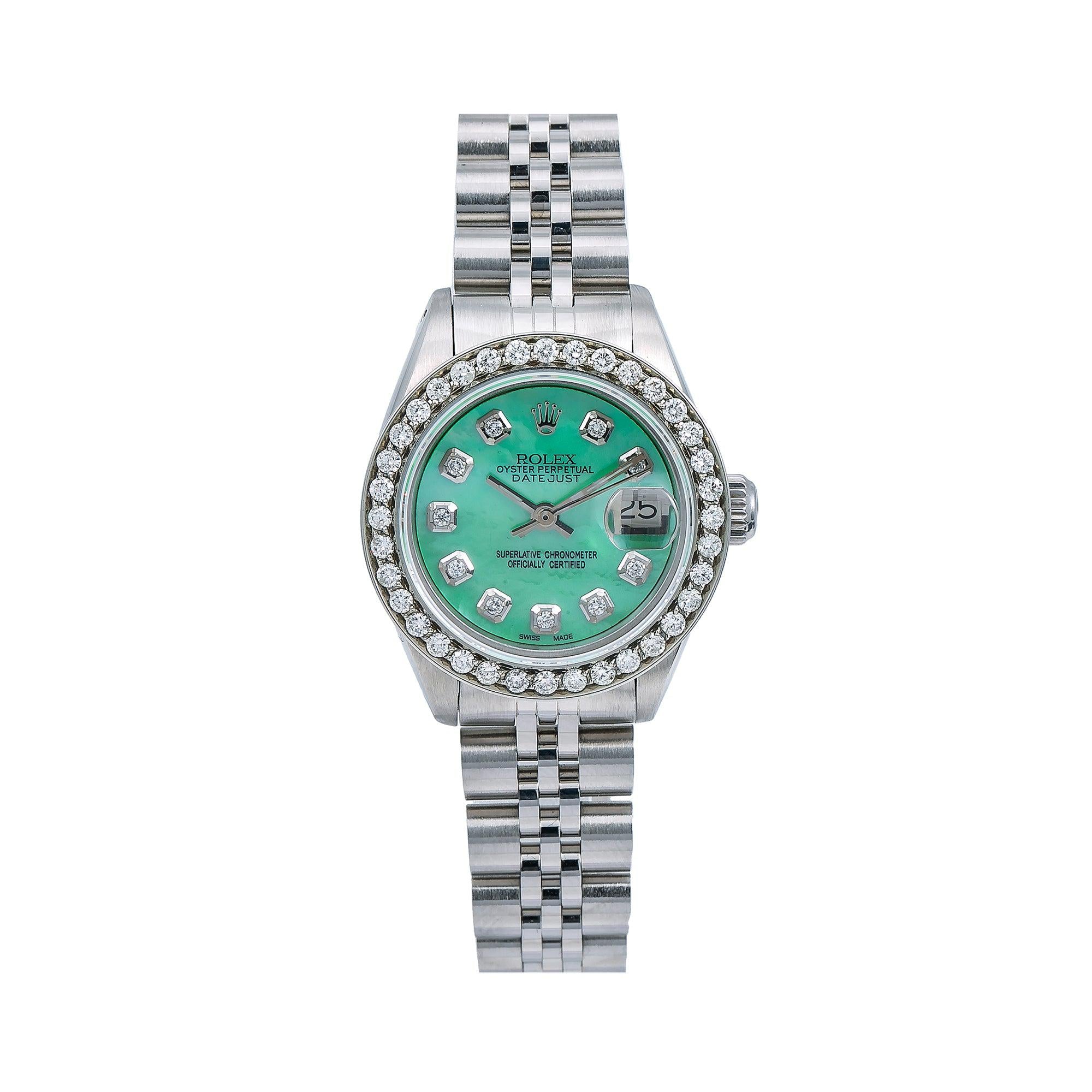 rolex lady datejust diamond bezel