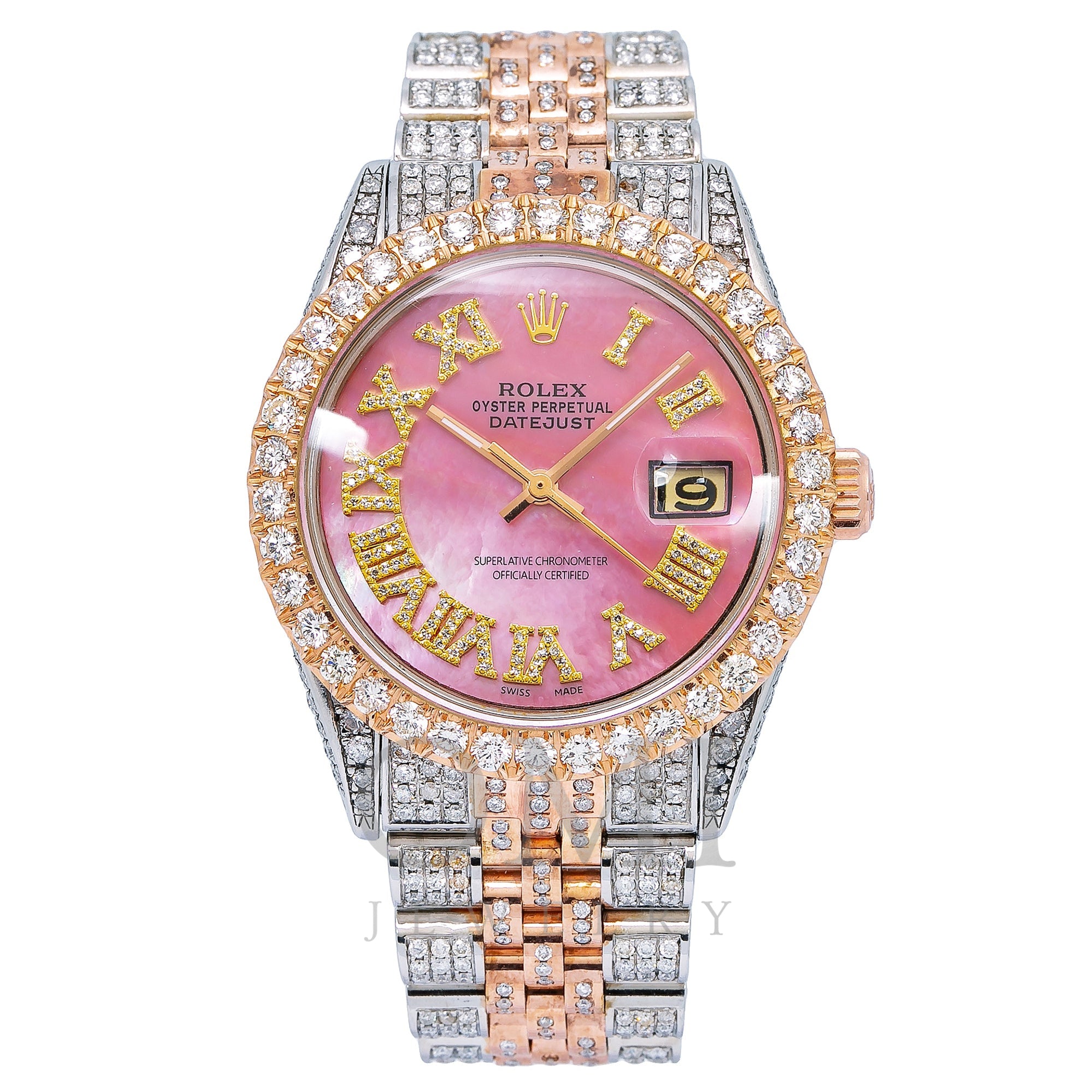 Rolex Datejust 1601 Pink Dial With Two Tone - OMI Jewelry