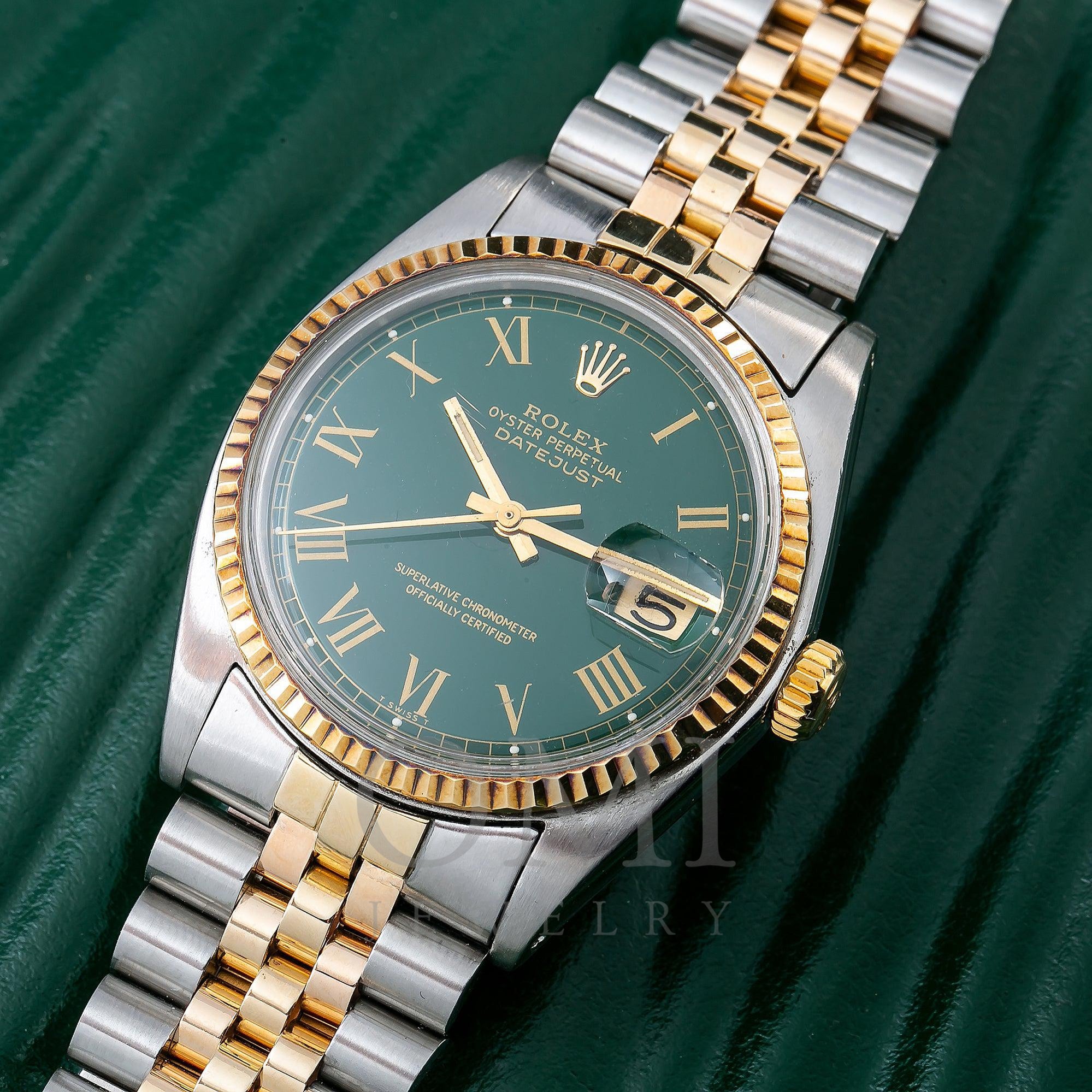 green dial rolex datejust