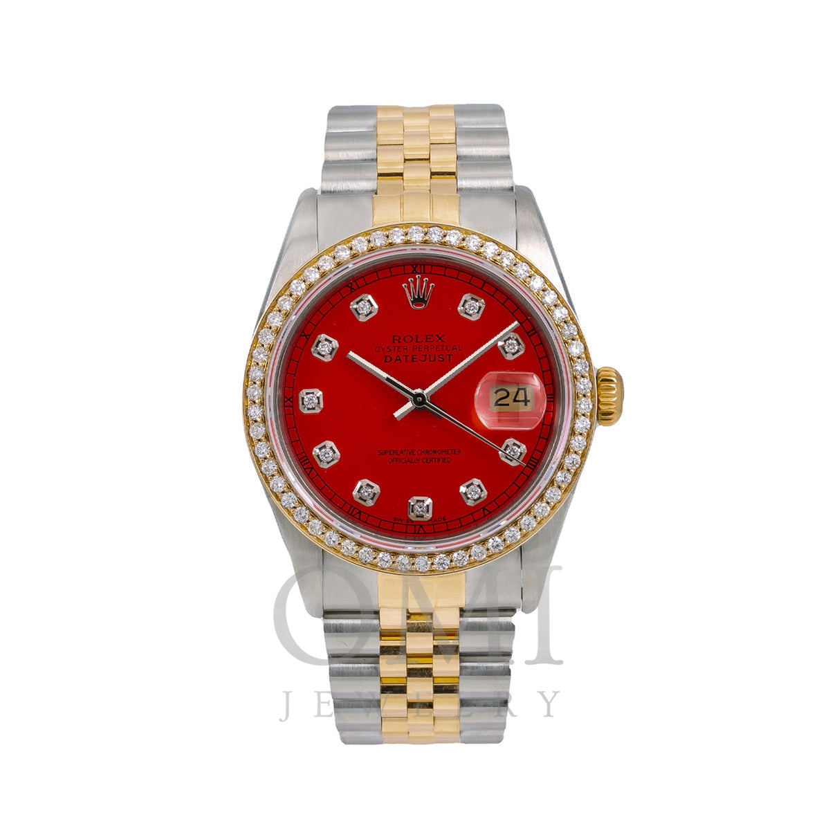 red face rolex datejust