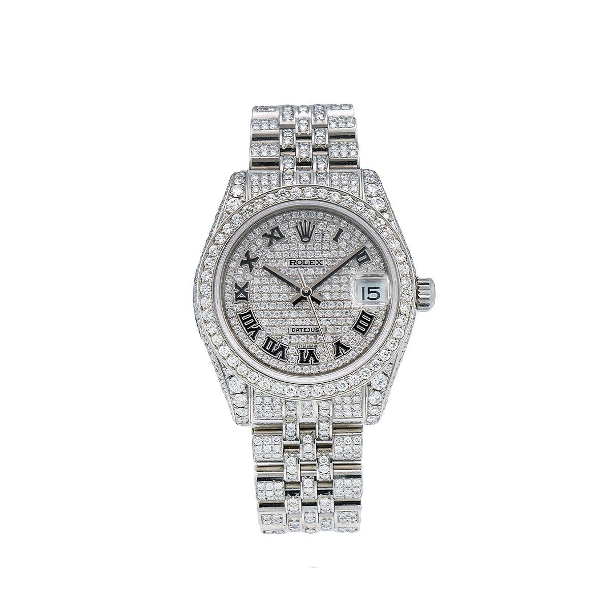 rolex white diamond