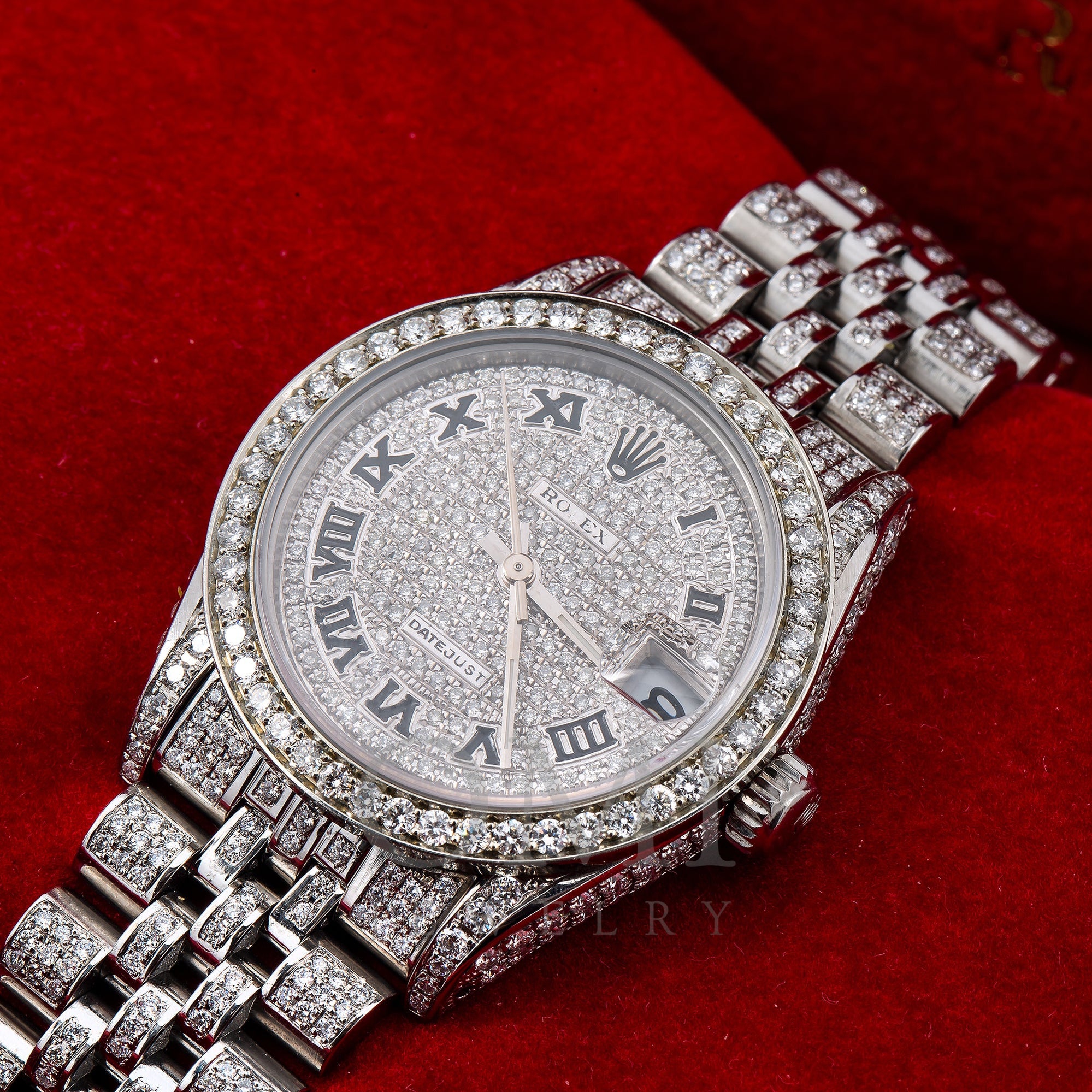 Rolex Datejust Diamond Watch, 31mm, Silver DiamondDial With Stainless ...