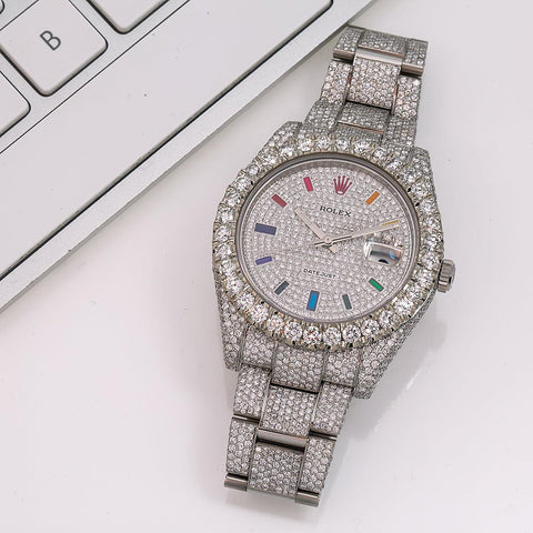 flower setting diamond rolex