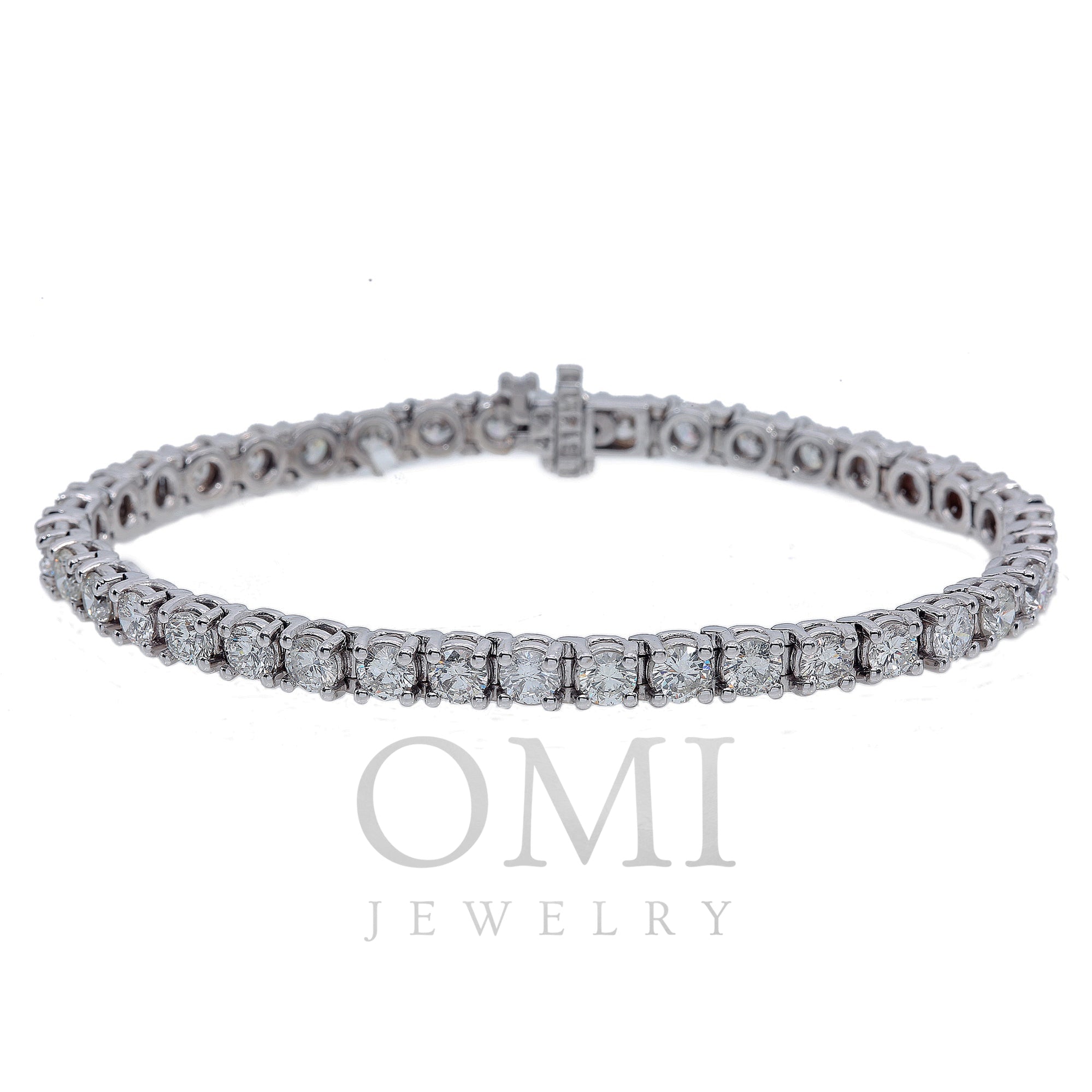 14k White Gold Women Bracelet Omi Jewelry 8224