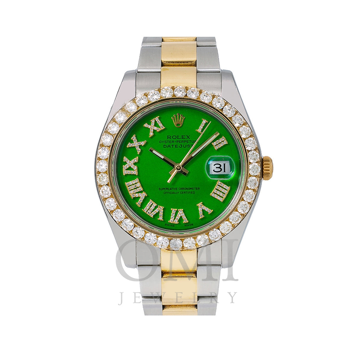II Diamond Watch, 41mm, Green Diamond Dial With - Jewelry