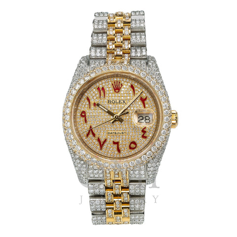 diamond rolex arabic numerals