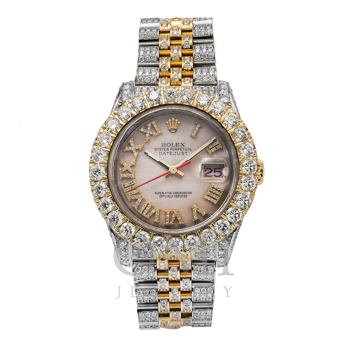 rolex datejust diamond roman numerals